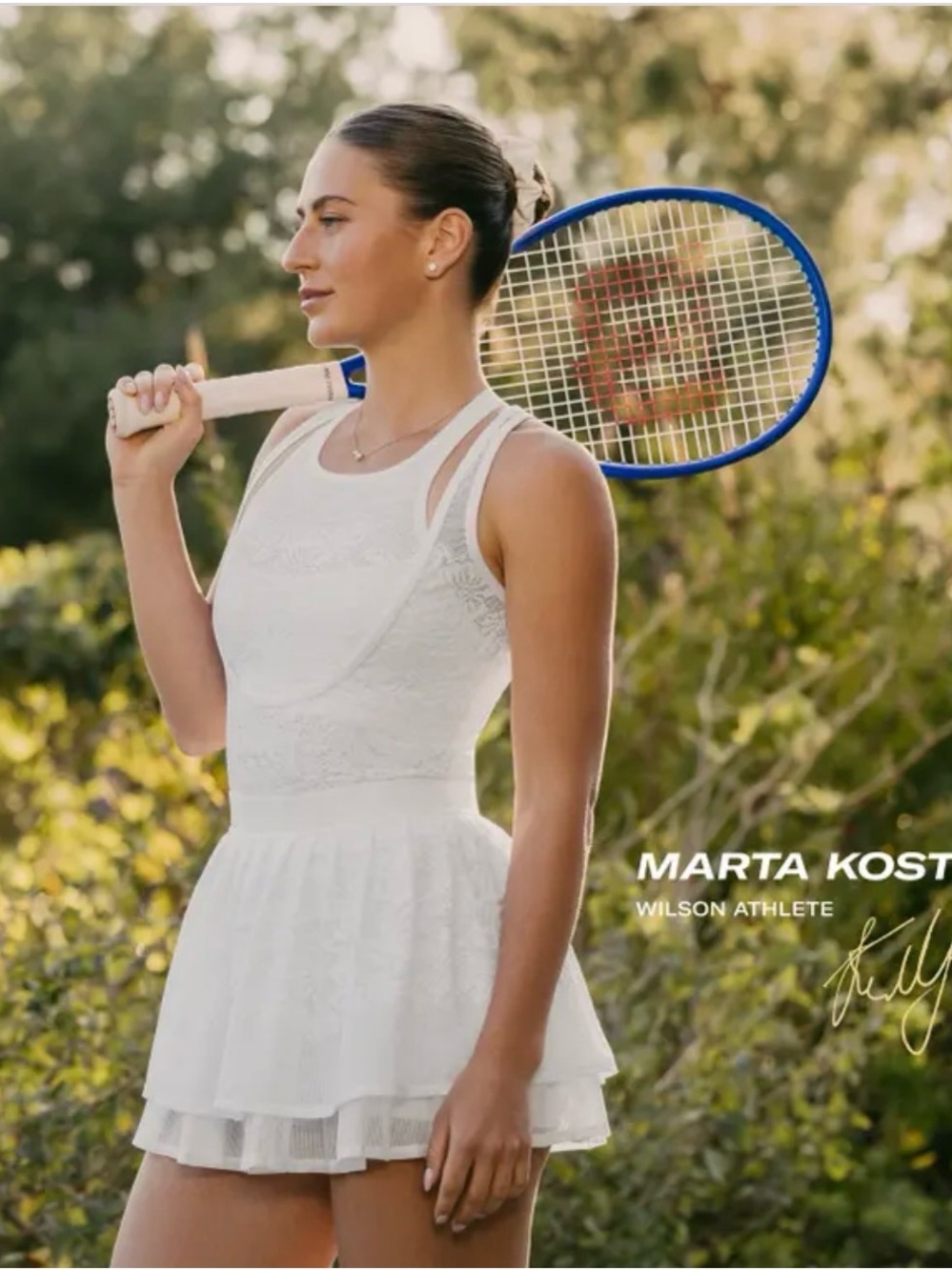 White Women's Lace Wilson Marta Tennis Dress SOLD OUT in hours Small
